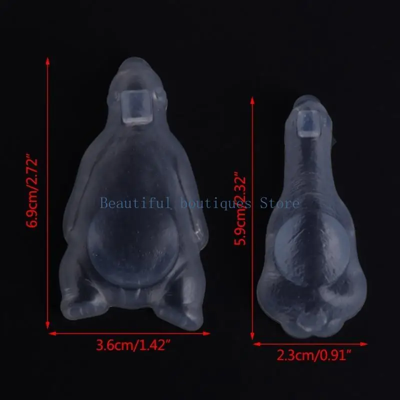 

U4LF Bear Silicone Mold DIY Animal Shaped Mold Handmade Gypsum Soap Making Supplies Chocolate Cake Mold