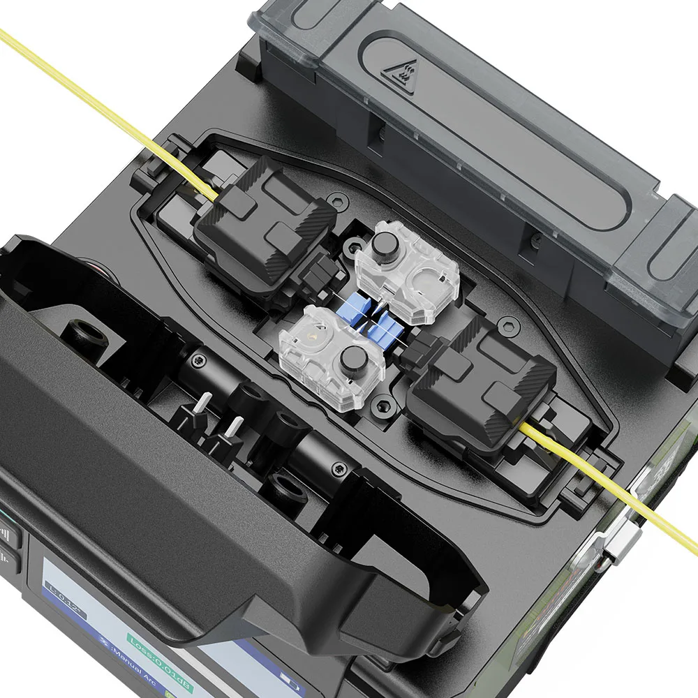 Imagem -04 - Komshine-mini Fiber Fusion Splicer Machine Ex39 Fttx Splicing Device Tool Kits Bolsa Melhor Qualidade