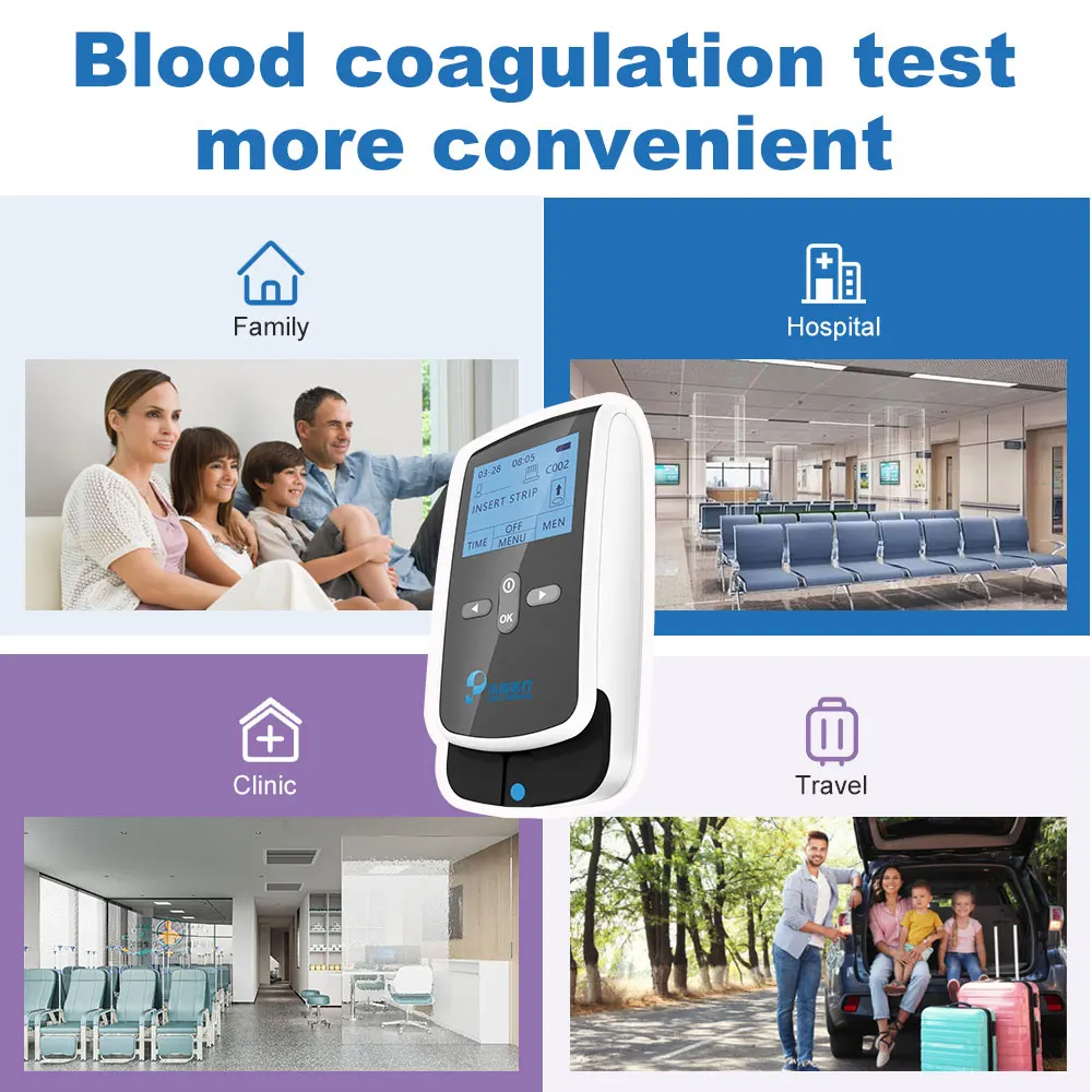 LEPU Portable POCT PT/INR Blood Testing Equipment Handheld Rapid Test Blood Coagulation Fingertip Blood Coagulation Analyzer