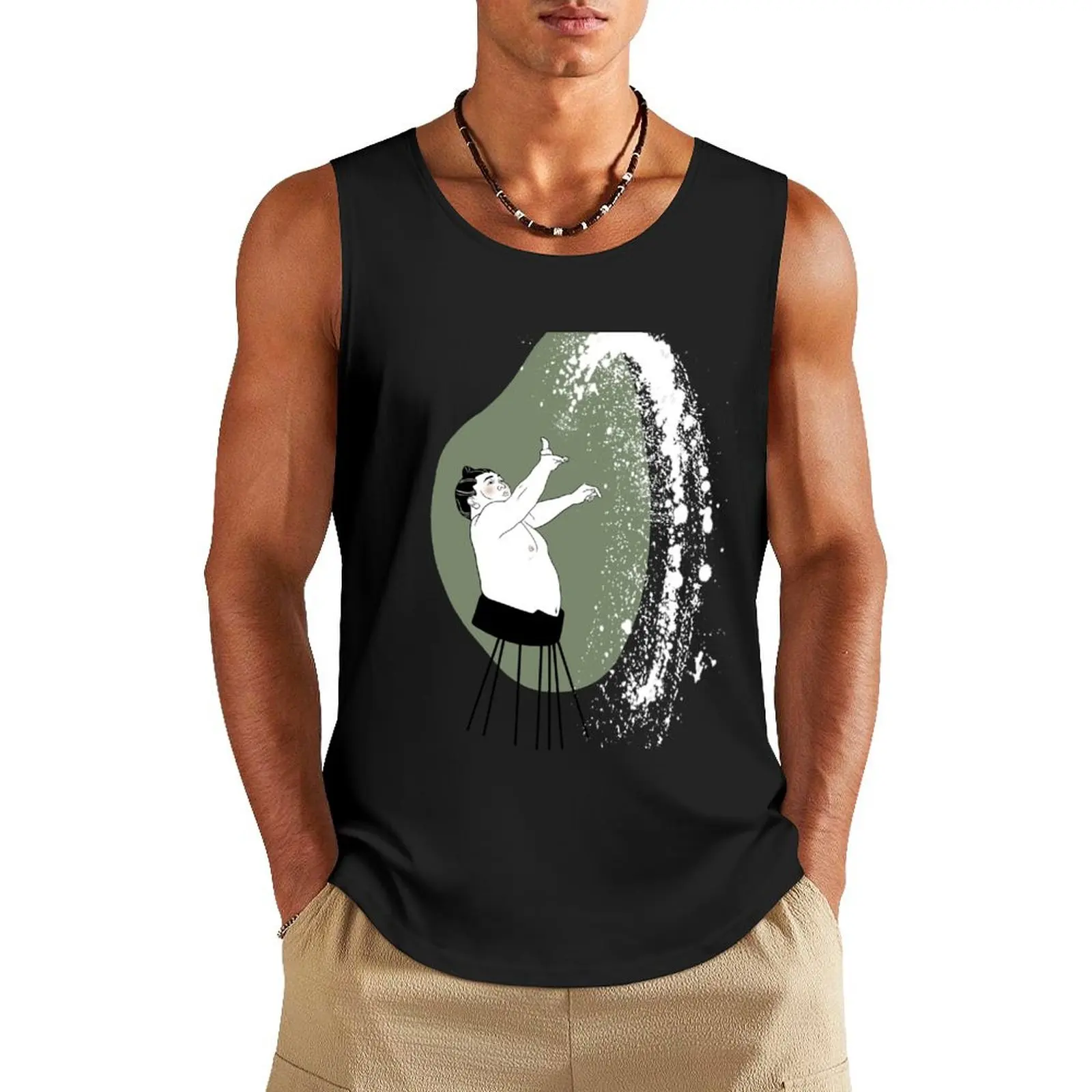 

Sumo - Rikishi Terutsuyoshi Tank Top T-shirt for fitness Sleeveless men