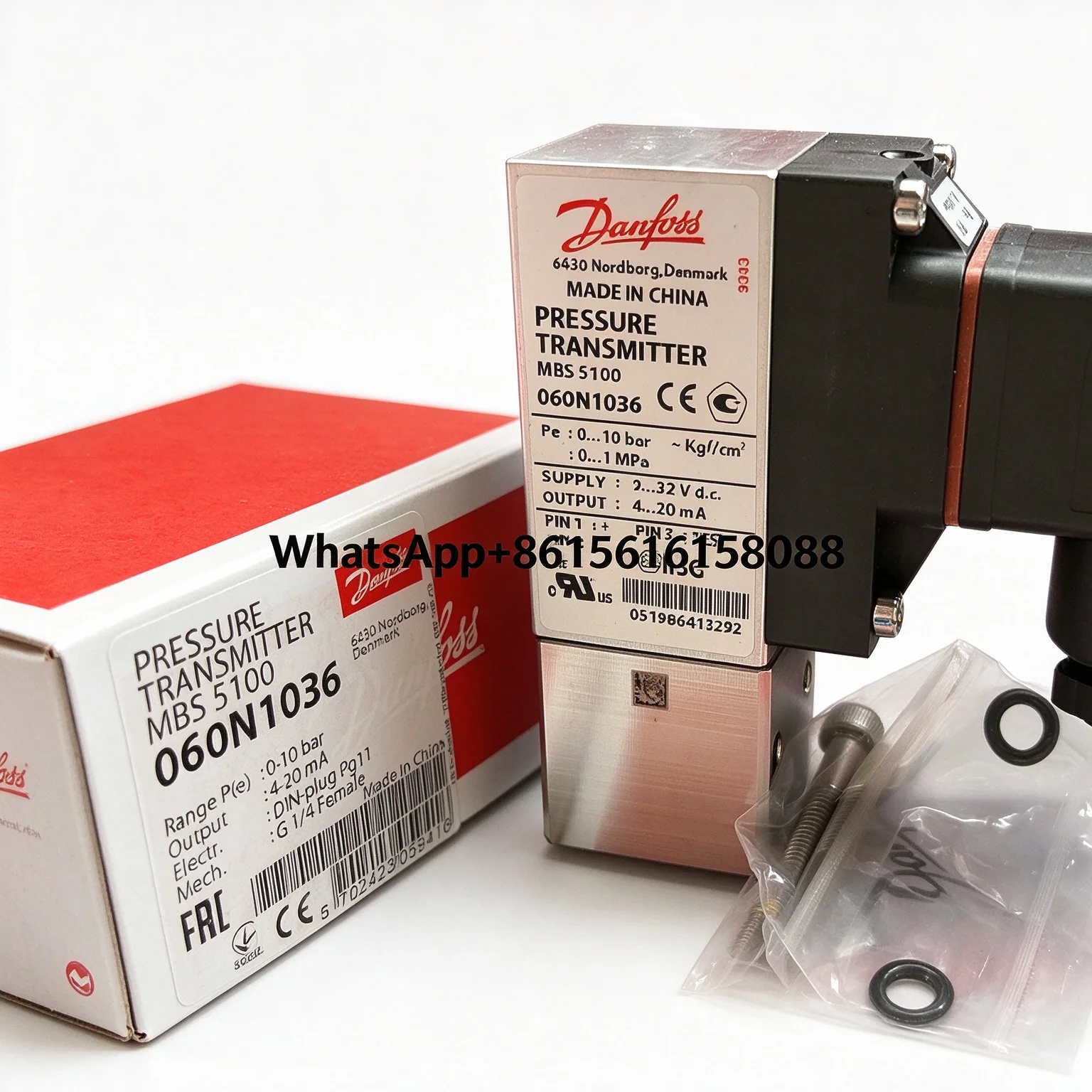 MBS5100 060N1036  060N1054  060N1053  060N1058  060N1060  060N1061  060N1062  060N1067 Danfoss Pressure Sensor