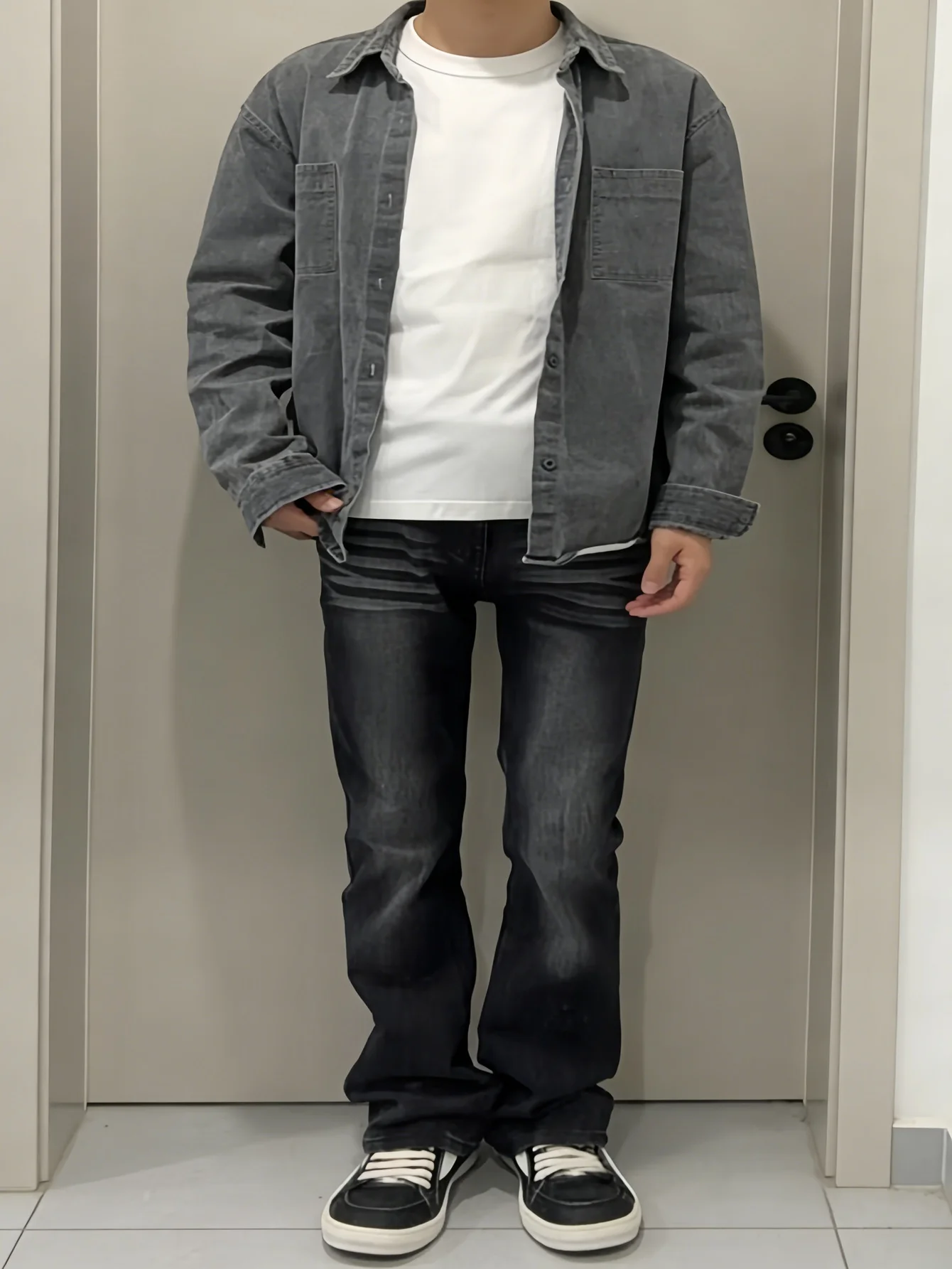 Plain Jeans Men and Women Black Slim Retro Jeans Y2K Original Drip No accessories or belts included