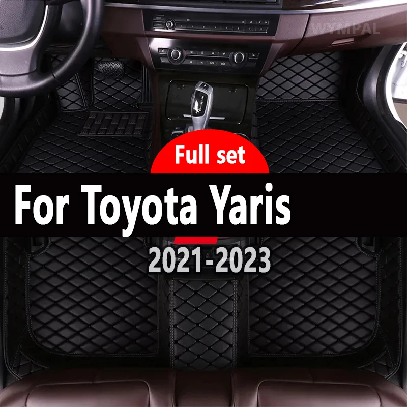 Car Floor Mats For Toyota Yaris Hybrid Mazda2 Hybrid MXPH11 2021 2022 2023 Waterproof Protective Pad Floor Cover Car Accessories