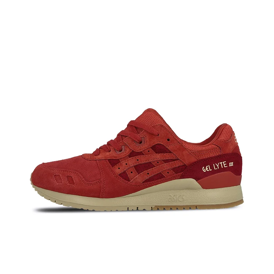 ASICS Gel Lyte 3 Running Shoes Unisex Low Top China Red H7Q4L-2727