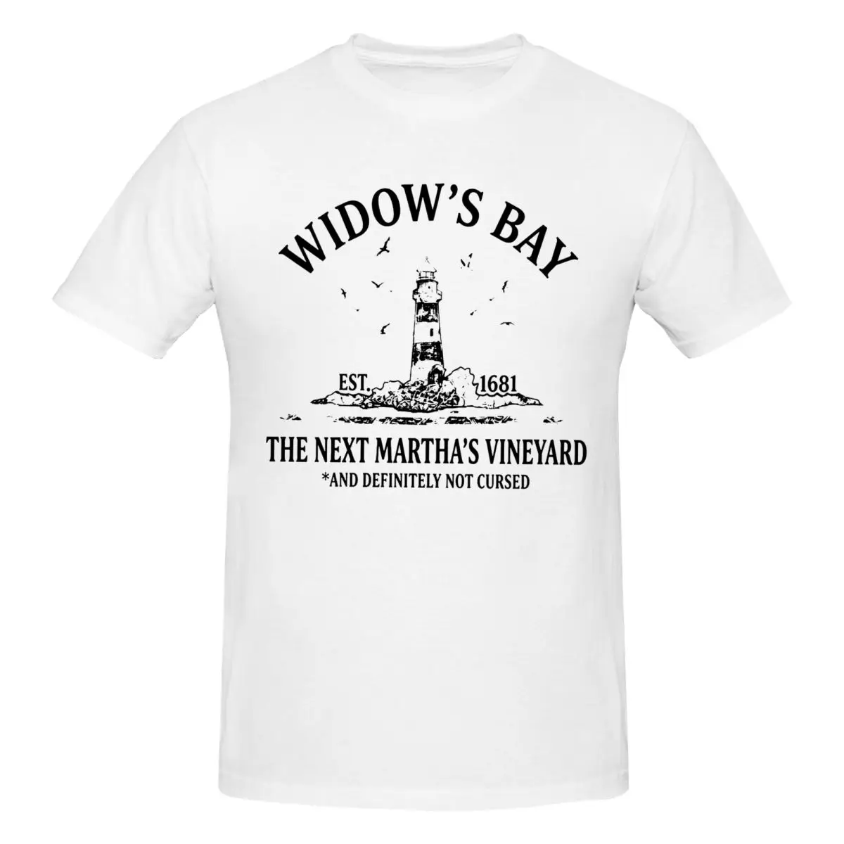 Men Widow's Bay Funny Cursed Town Coastal Horror TV Show T Shirt Streetwear Cotton Crewneck Tshirts