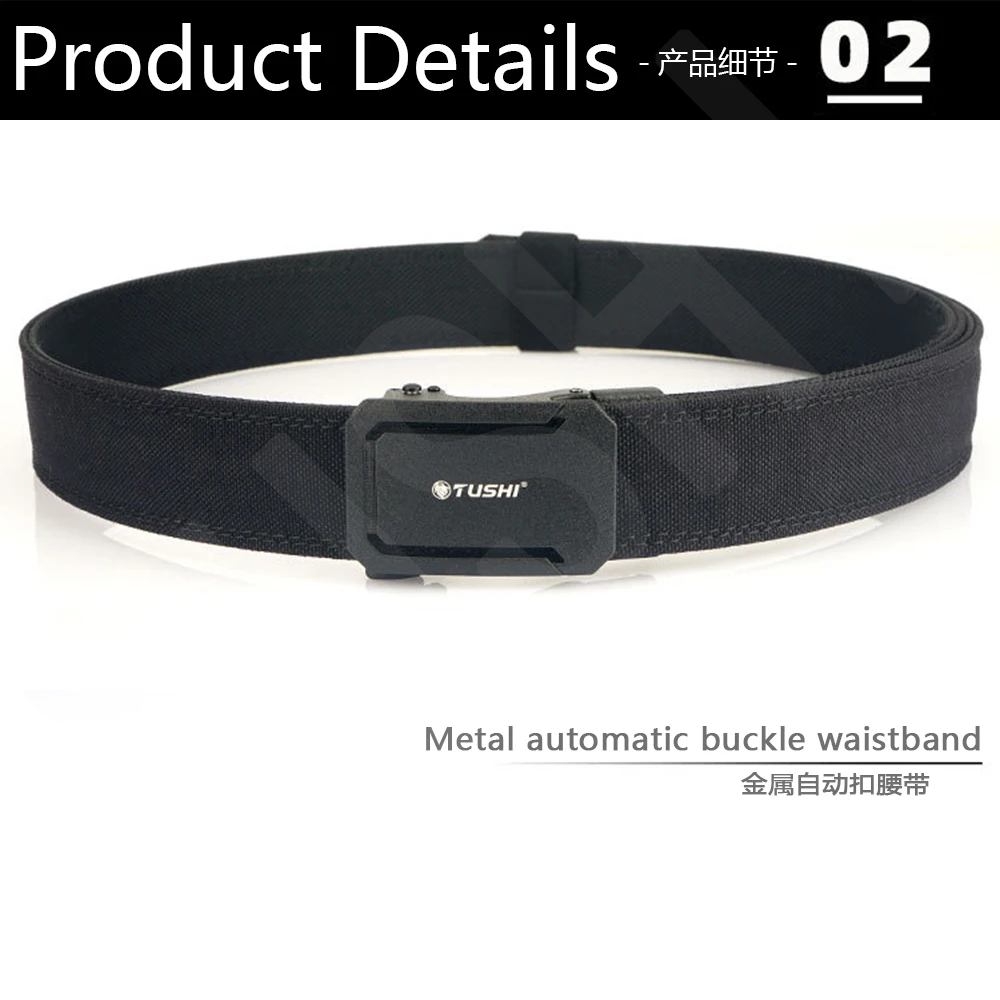 TUSHI Armee Taktische Gürtel Quick Release Military Airsoft Training Molle Gürtel Outdoor Schießen Wandern Jagd Sport Gürtel – Detail 8