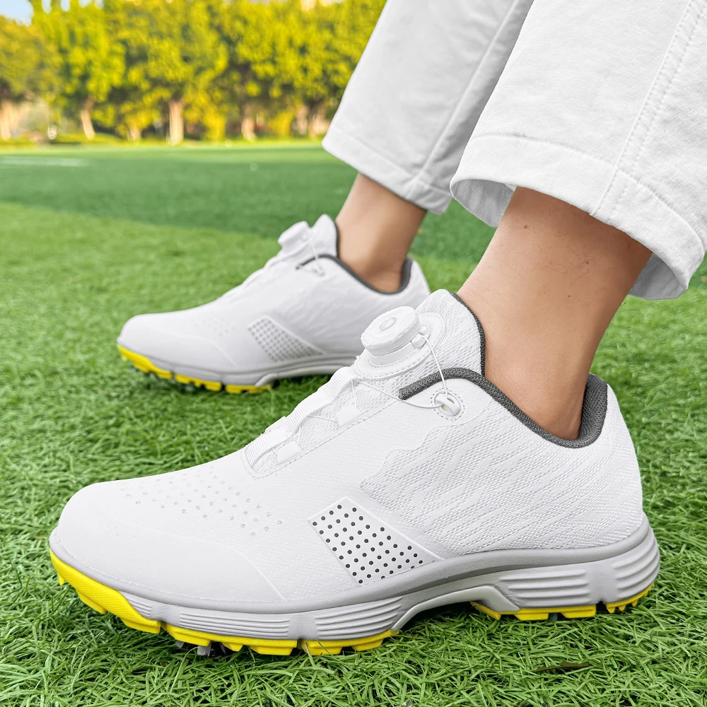 

Luxury Waterproof Golf Shoes Men Golf Sneakers Size 39-49 Footwears Anti Slip Gym Golf Sneakers