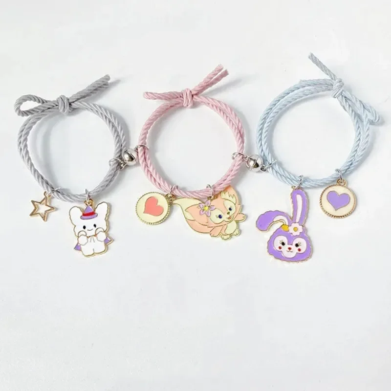 Hello Kitty Head Rope Hair Rope Female Love Magnetic Couple Small Rubber Band To Send Boyfriend Girlfriend Bracelet