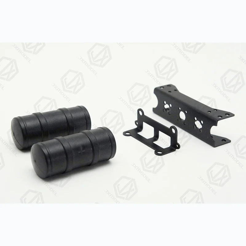 Simulation Black Gas Tank for 1/14 Tamiya RC Truck Trailer Tipper MAN F2000 diy Parts Toys