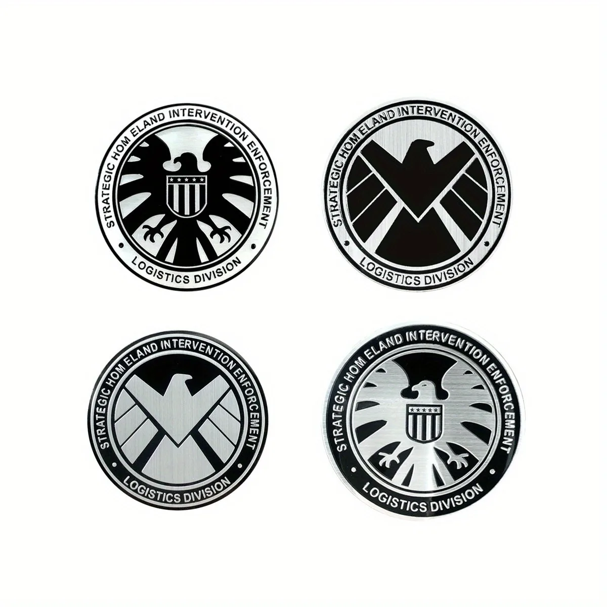 S.H.I.E.L.D. Shield Badge Metal Stickers Personalised Decorative Motorcycle Window Glasses Car Tail Markers Durable Body Sticker