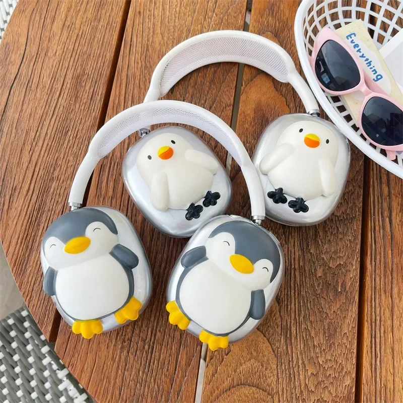 

Cartoon Penguin Case for AirPods Max Protective Headset Headphone Airpod Max Case Cover