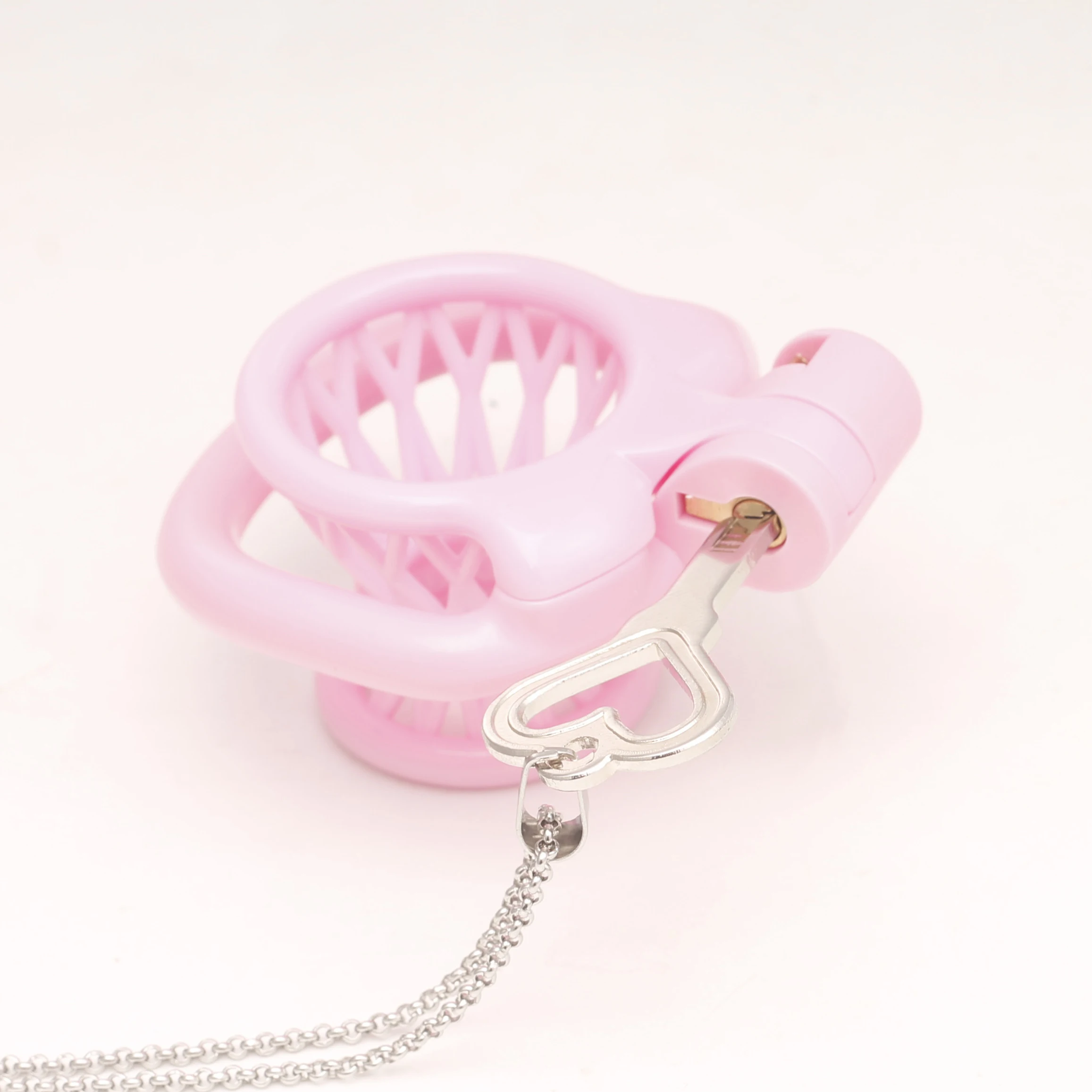 Heart Shaped Chastity Cage Key Necklace Accessory Fits All Cock Cages Integrated Locks Key Holder Sex Toys Adult Games Gifts