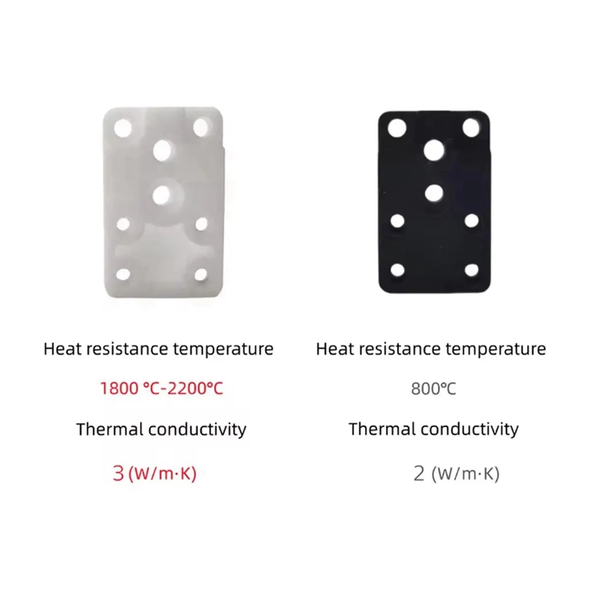 For A1/A1 Upgraded Heating Assembly Kit Ceramic Block Heat Insulation Heating Component Hotend+ Zirconia