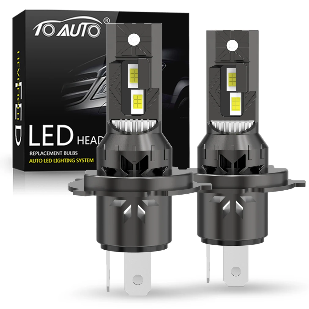 

TOAUTO H7 H4 LED Car Headlight Bulbs H1 H3 H11 HB3 9005 HB4 9006 Canbus Auto Lamps with Fan Turbo Led Automobile 6000K 12V