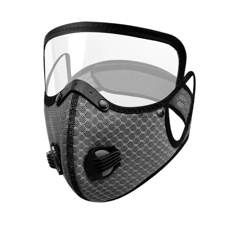 AliExpress NONE New Cycling Face Mask With Filter Goggles Dust Mask Sport Washable Reusable Facemask For Men Bandana Actived Carbon Filters