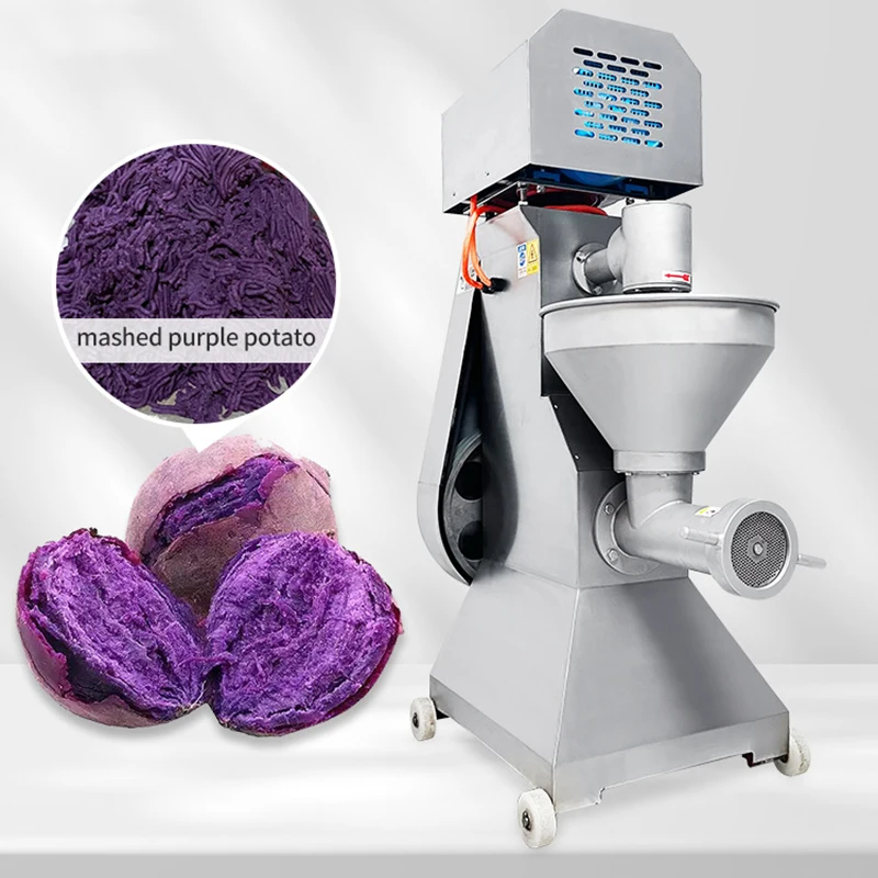 Triturador De Carne Vertical Automático, Triturador De Moedor, Moldura De Porco Congelado, Taro De Batata De Carne Cozido Nêspera Roxa Mash De Feijão Vermelho, Industrial