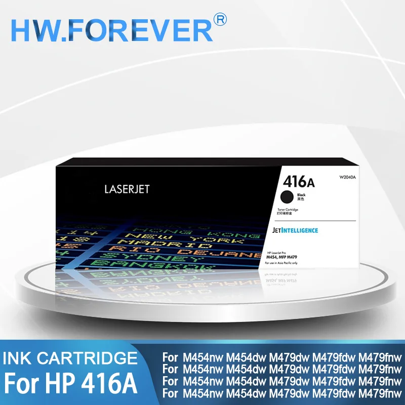 

Оригинальный тонер-картридж HP 416A для HP Laserjet M454nw M454dw M479dw M479fdw M479fnw, яркий цветной тонер-картридж для принтеров