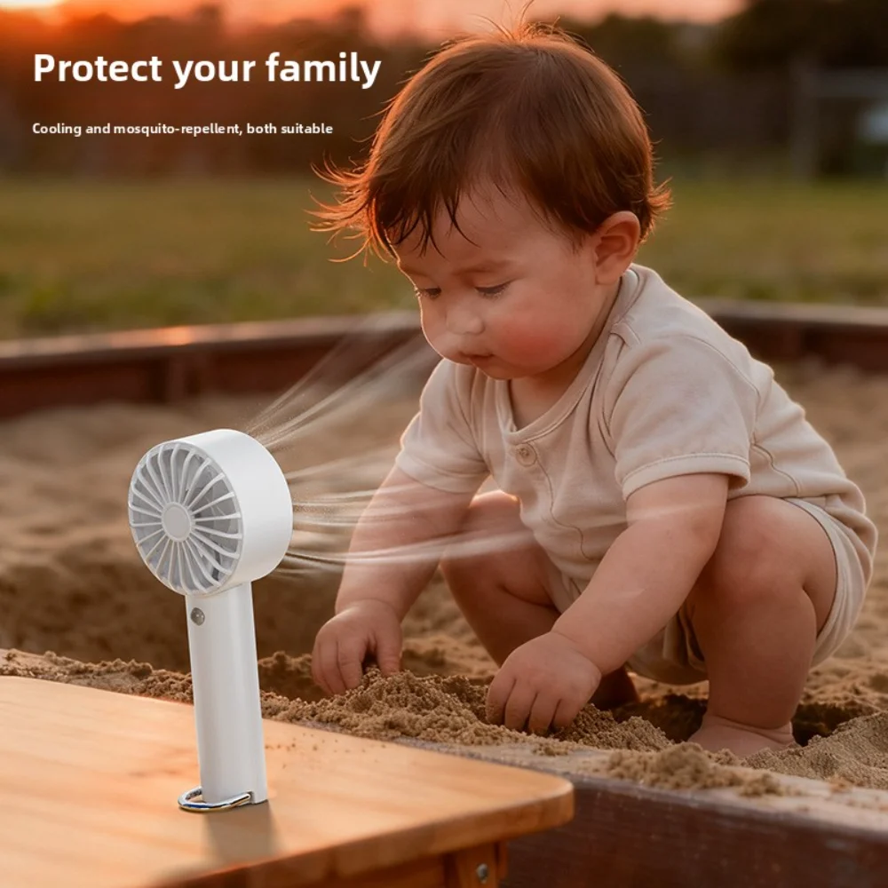 New Aromatherapy Fan USB Rechargeable Baby Mosquito Repellent Outdoor Mini Handheld Fan