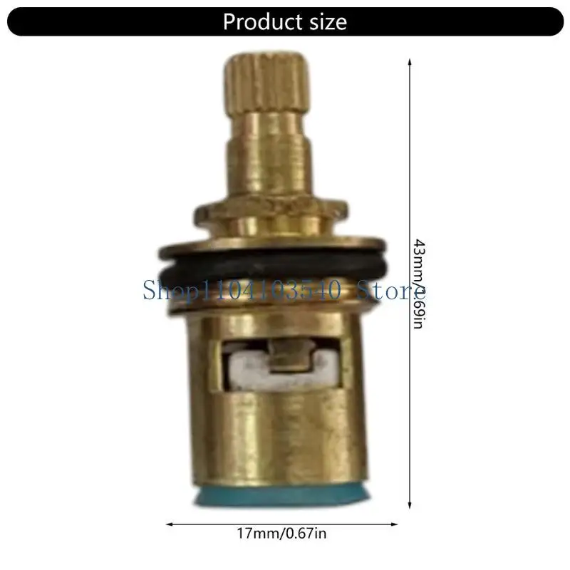 02DC Solid Brass Tap Cartridge Long service  Faucet Spools For Hot & Cold Water Use
