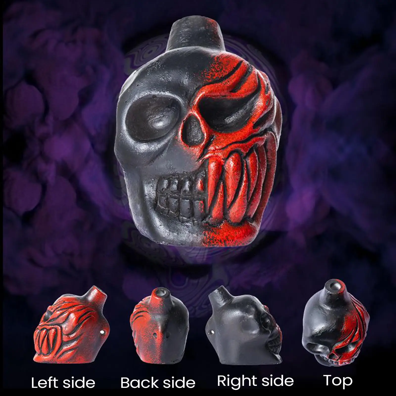 전문가용 호루라기 고스 해골 할로윈 특이한 수집품 해골 소품 비명 소리 나는 수집품 장난감 교실 코스프레용