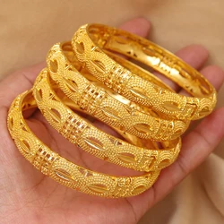 4 pieces/batch of copper openable bracelets, Middle East Dubai women's fashion jewelry, Ethiopian bride wedding jewelry