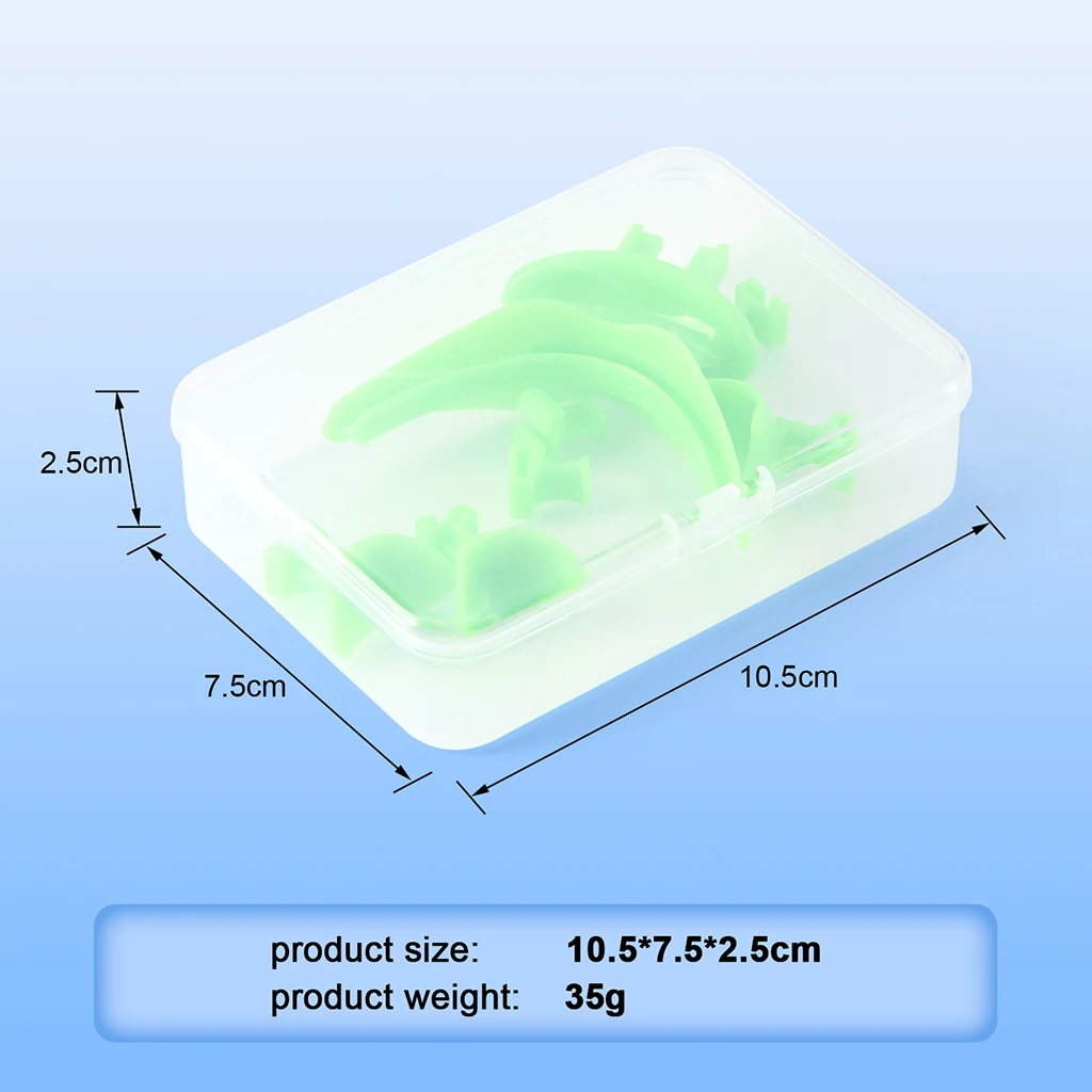 2 Sets AZDENT Dental Mid-Jaw-Tray, vollständige und partielle Abdruckschalen für die Zahnspitzenregistrierung, zur Reparatur von Prothesen, okklusale Abdruckschalen für zahnlose Kiefer – Detail 4