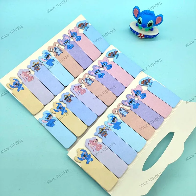 3pcs/lot Disney Stitch Memo Pad Sticky Notes Bookmark Kawaii Stationery Scrapbooking label Post Office School Supplies