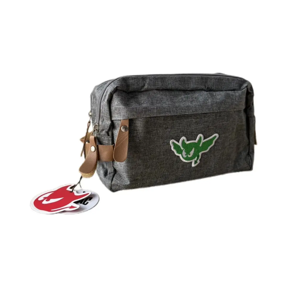 Tactical Golf Storage Pouch, Double-Layer Zippered Canvas Build, Multi-Functional Small Carryall