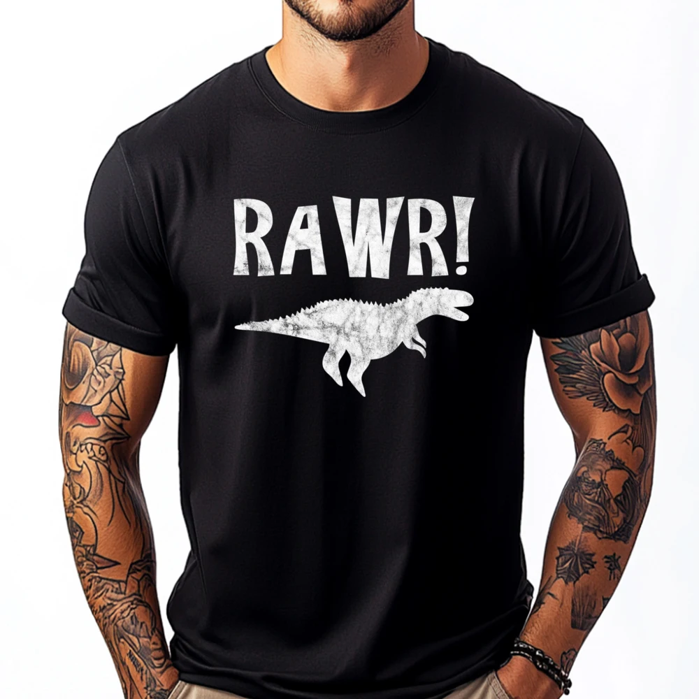 

Rawr Designer T Shirt Men Anime T Shirts Graphic Cotton Short Sleeve Luxury Clothing Breathable Printed Happy New Years