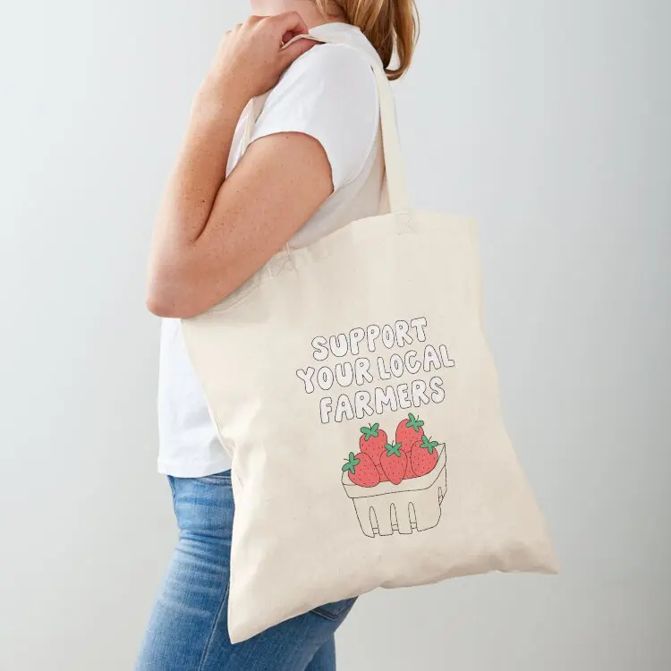 

Support Your Local Farmers Tote Bag Lady bag large size bags hand bags shopping bags foldable