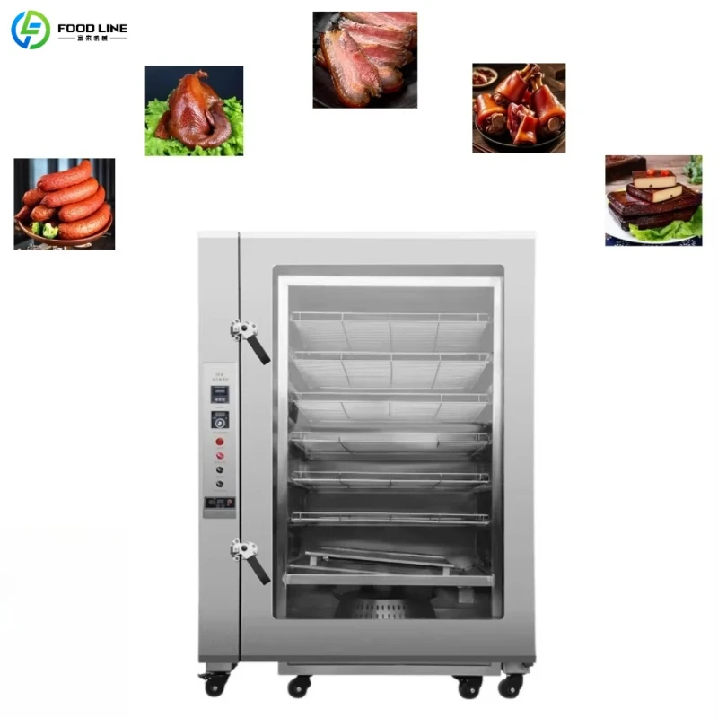 Customized Multi Layer Smoker Oven Batch Processing Smoking Equipment High Output Smoking Machine for Mass Production
