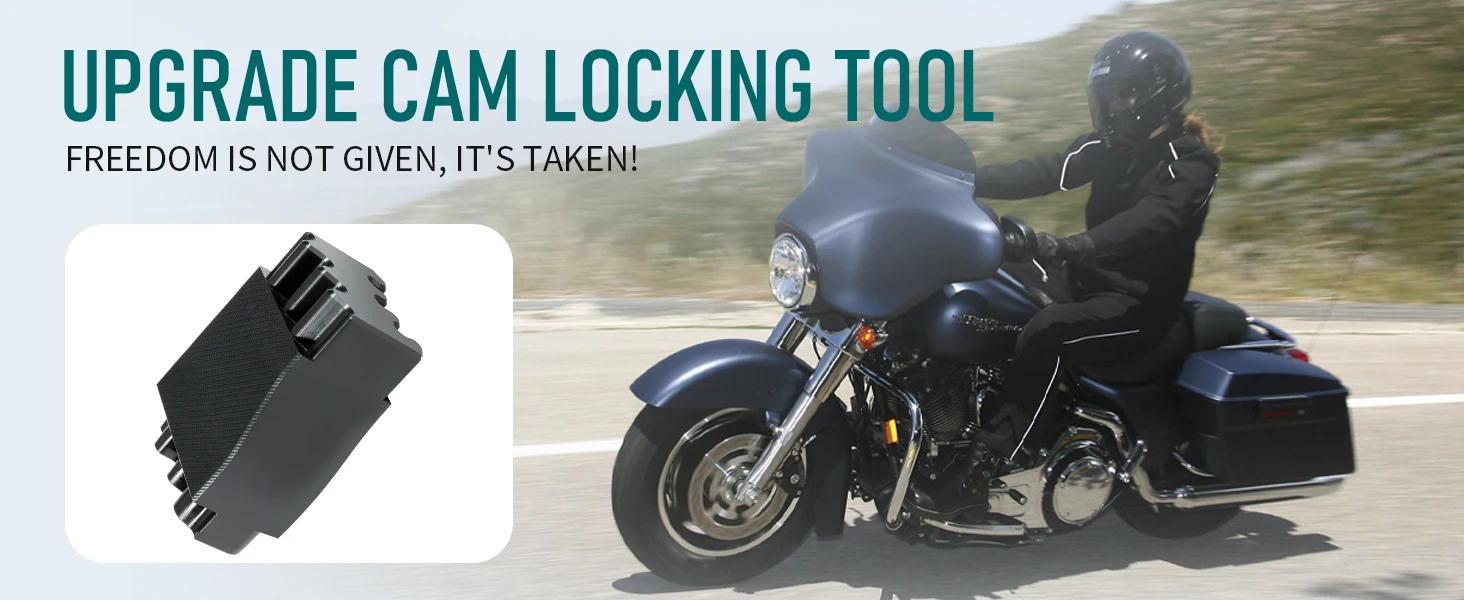 Doppelkopf-Nockenwellen-Verriegelungswerkzeug für Harley 1999-2017 Twin Cam, 2017-2024 M8 Milwaukee 8 Motoren, 1999-2006 Dyna – Detail 4
