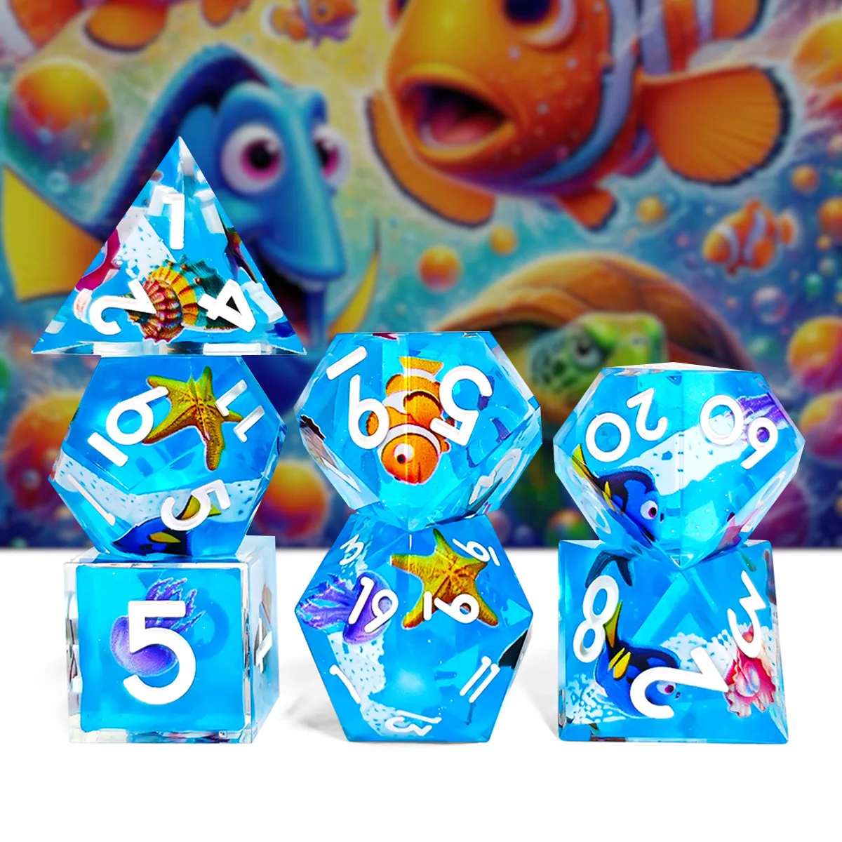 7Pcs/Set Resin Mari… - image