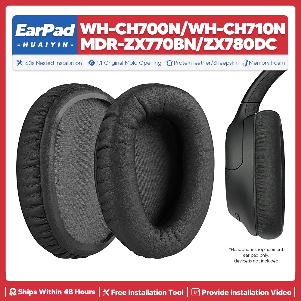 Replacement Ear Pad For Sony WH CH700N CH710N MDR ZX770BN ZX780DC Accessories Earpads Headset Ear Cushion Repair Parts