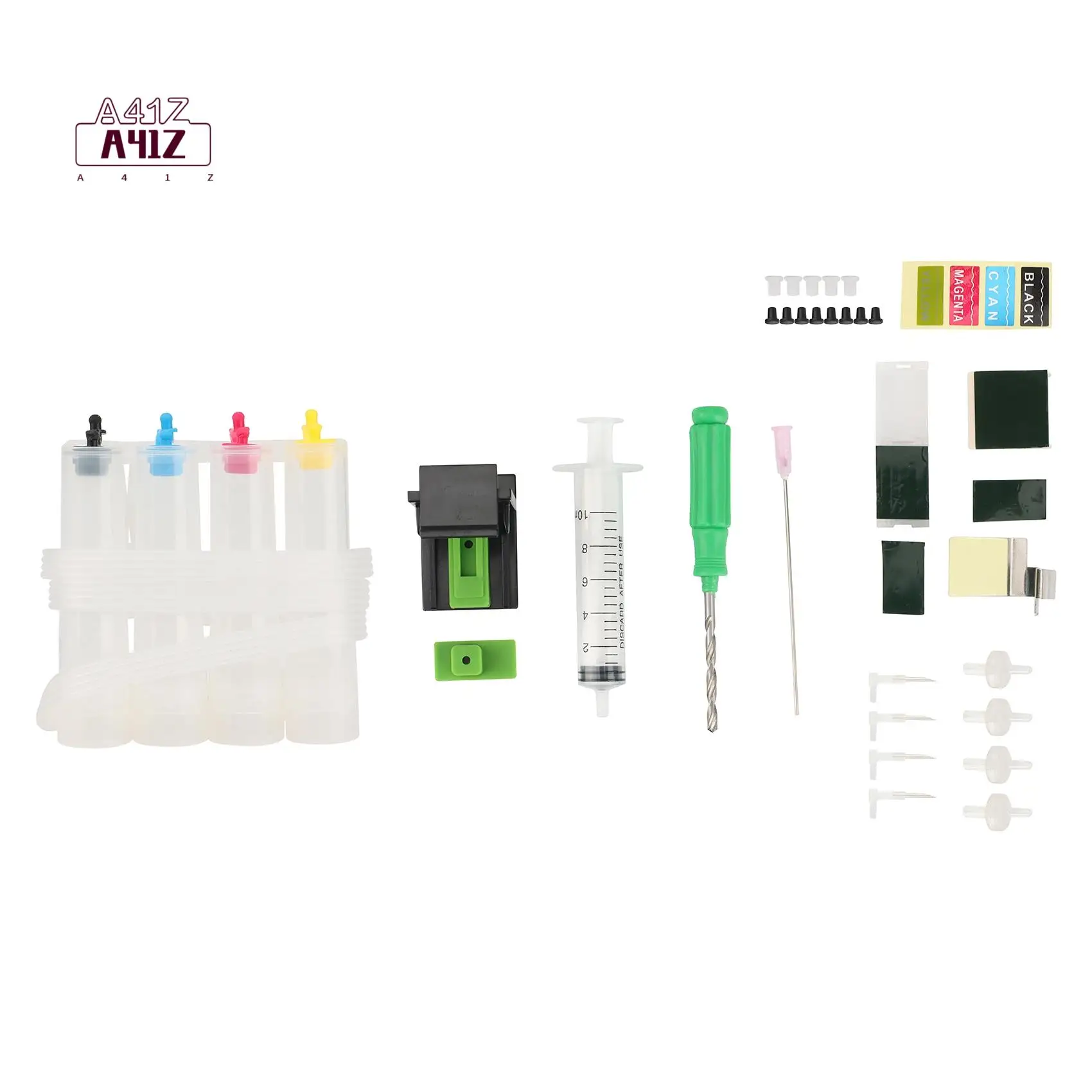 A41Z-Inkjet Printer Continuous Ink Supply System Universal Color Ciss DIY Kit Accessory Cartridge Replacement For HP