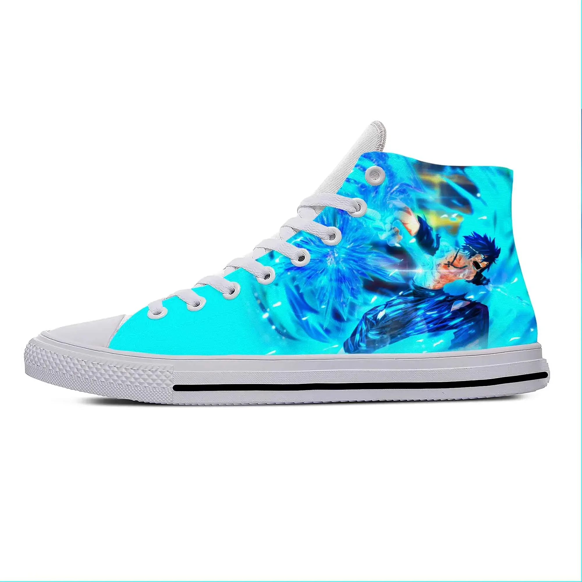 

Japanese Anime Cartoon Fairy Tail Gray Fullbuster Casual Shoes High Top Breathable Men Women Sneakers Lightweight Board Shoes