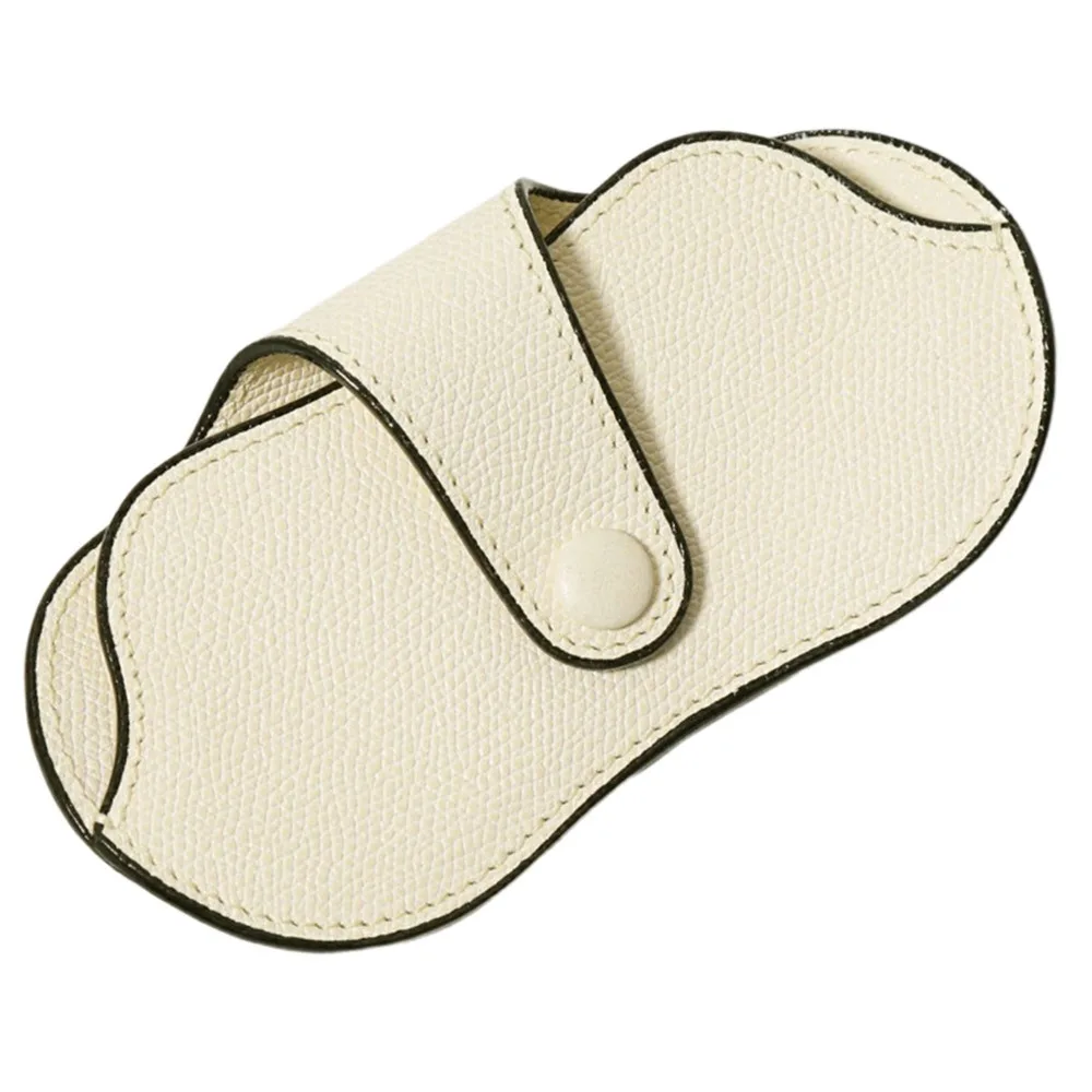 

PU Leather Sunglasses Storage Bag Solid Color Durable Sunglasses Pouch Portable Hanging Sunglasses Eyewear Accessories