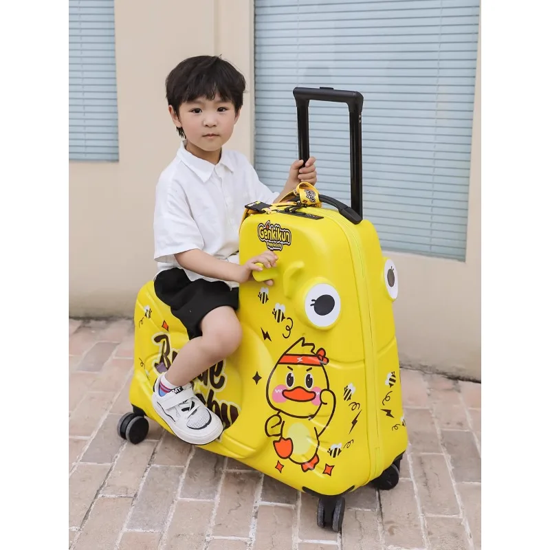 Seated children's trolley case, baby tow case cycling suitcase 20 inches 1 PCS