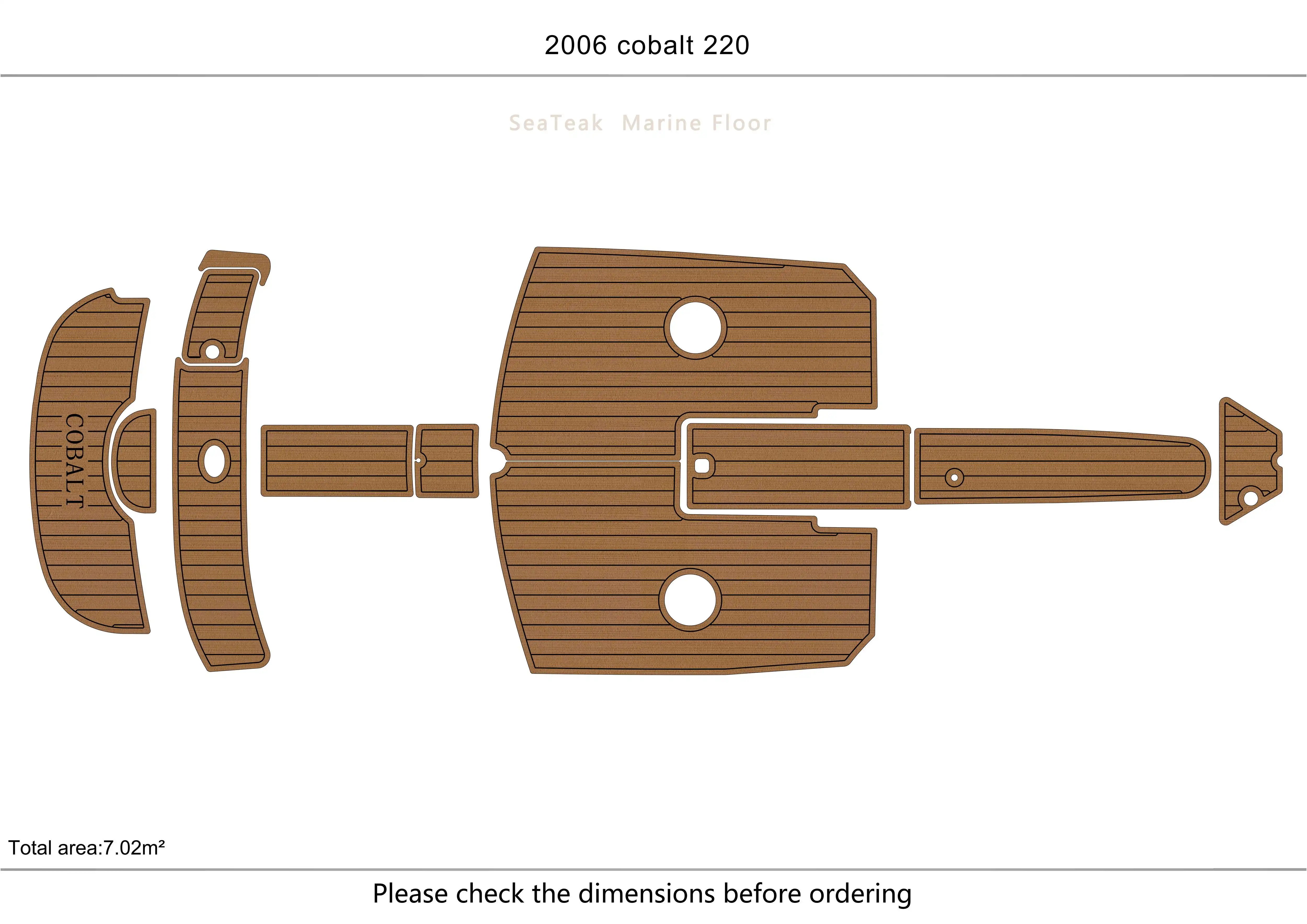 

2009 cobalt 200 B Cockpit platform 1/4" 6mm EVA fAUX carpet Water Ski Yacht Fishing Boat Non-slip mat floor