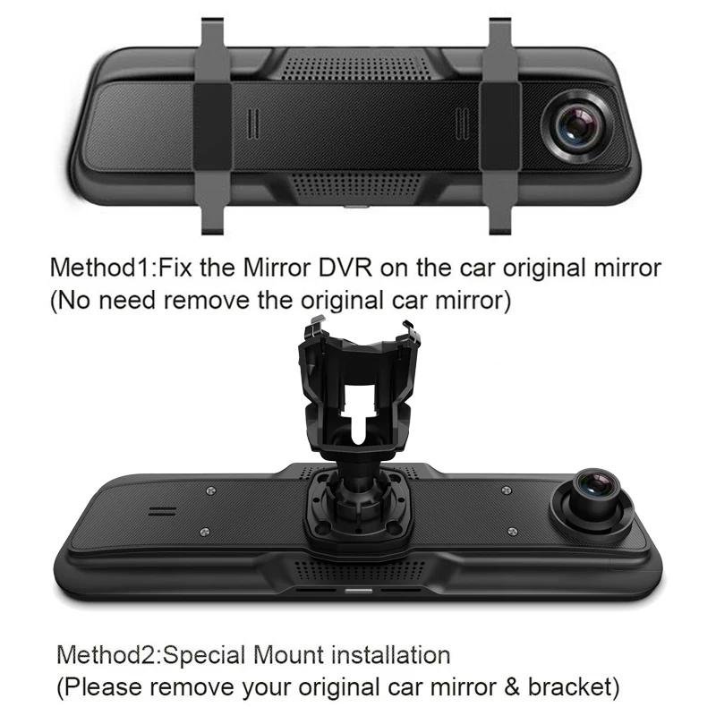 Effort&BJ 10'' Stream Rearview Mirror Camera  4G Android Car DVR HD 1080P Dash Cam ADAS GPS Wifi Auto Registrar DVRs H68