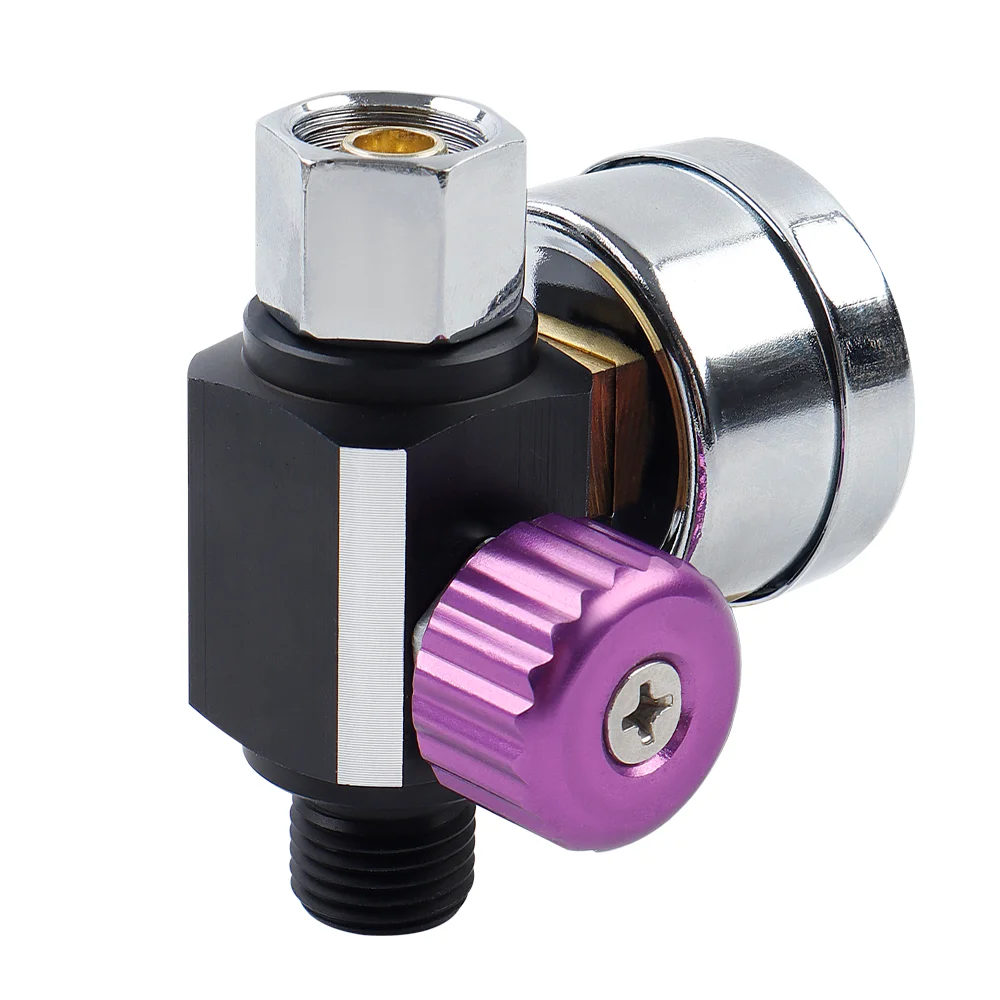 Regolatore di pressione della pistola a spruzzo con interfaccia G1/4, valvola del filtro della pressione dell'aria regolabile da 0 a 140 PSI, accessorio per utensili pneumatici portatili