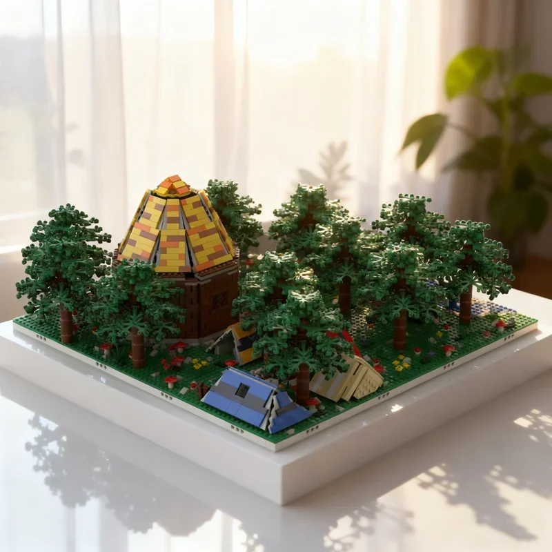 

3413pcs MOC Modular Tent camp the woods build 4 Model toy Building blocks Assemble DIY creative Brick Christmas gift Birthday