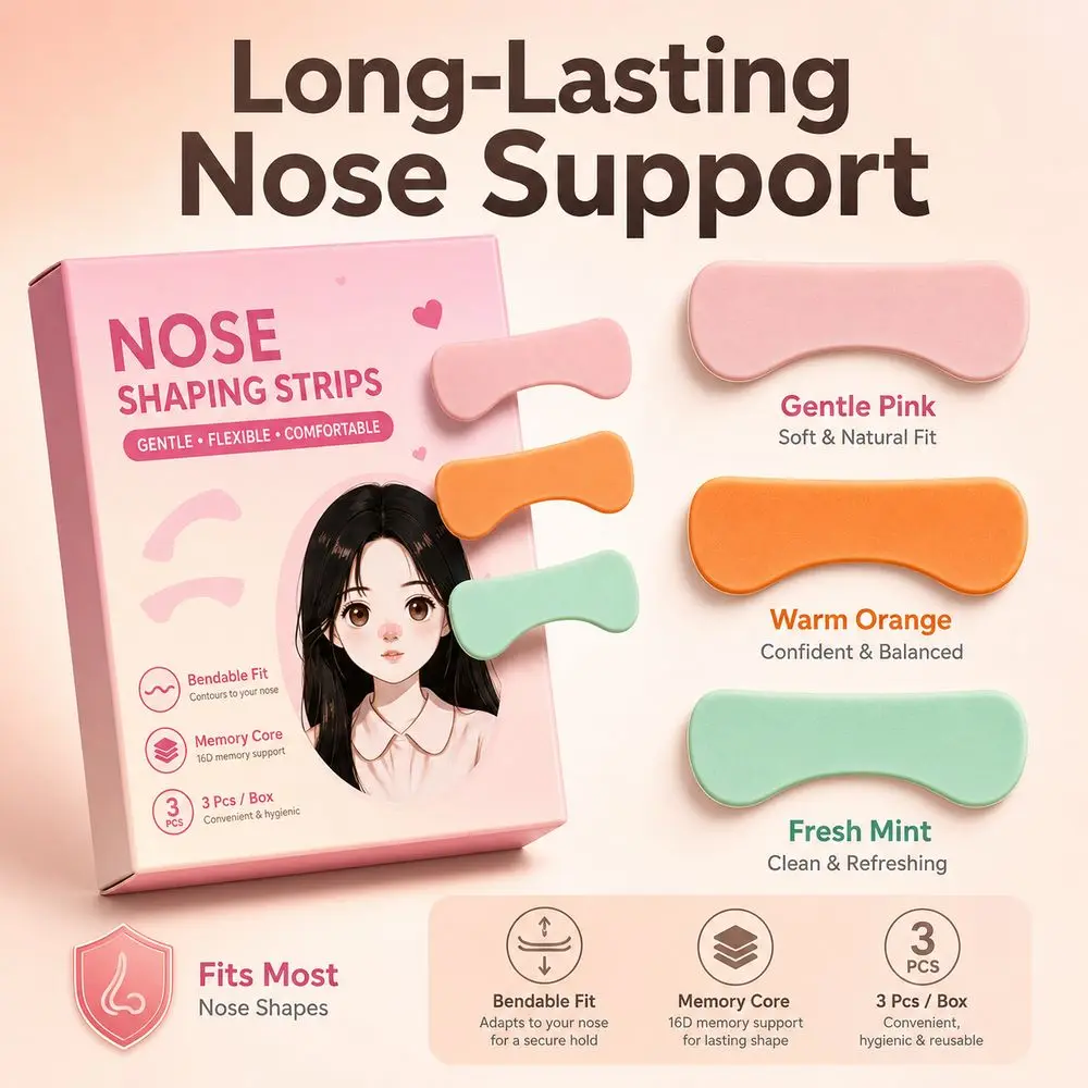 Silicone Nose Shaping Strips Physical Shaping Nose Bridge Contouring Nose Contouring Strips Glue Not Included Nose Tip Lifting