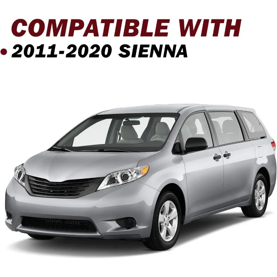 مجموعة مصابيح الهالوجين W O LED DRL مصممة لسيينا 20112020 مع مبيت من الكروم وعاكس كهرماني مثالي للتعزيز #6