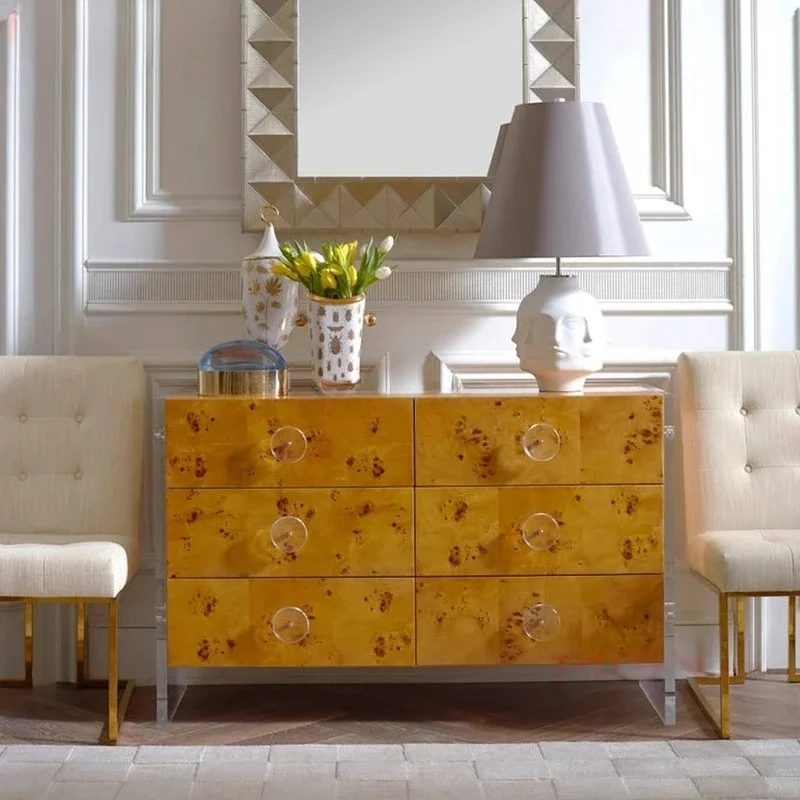 

Дорогой шкафчик с шестью ящиками для гостиной, столовой, боковой шкаф