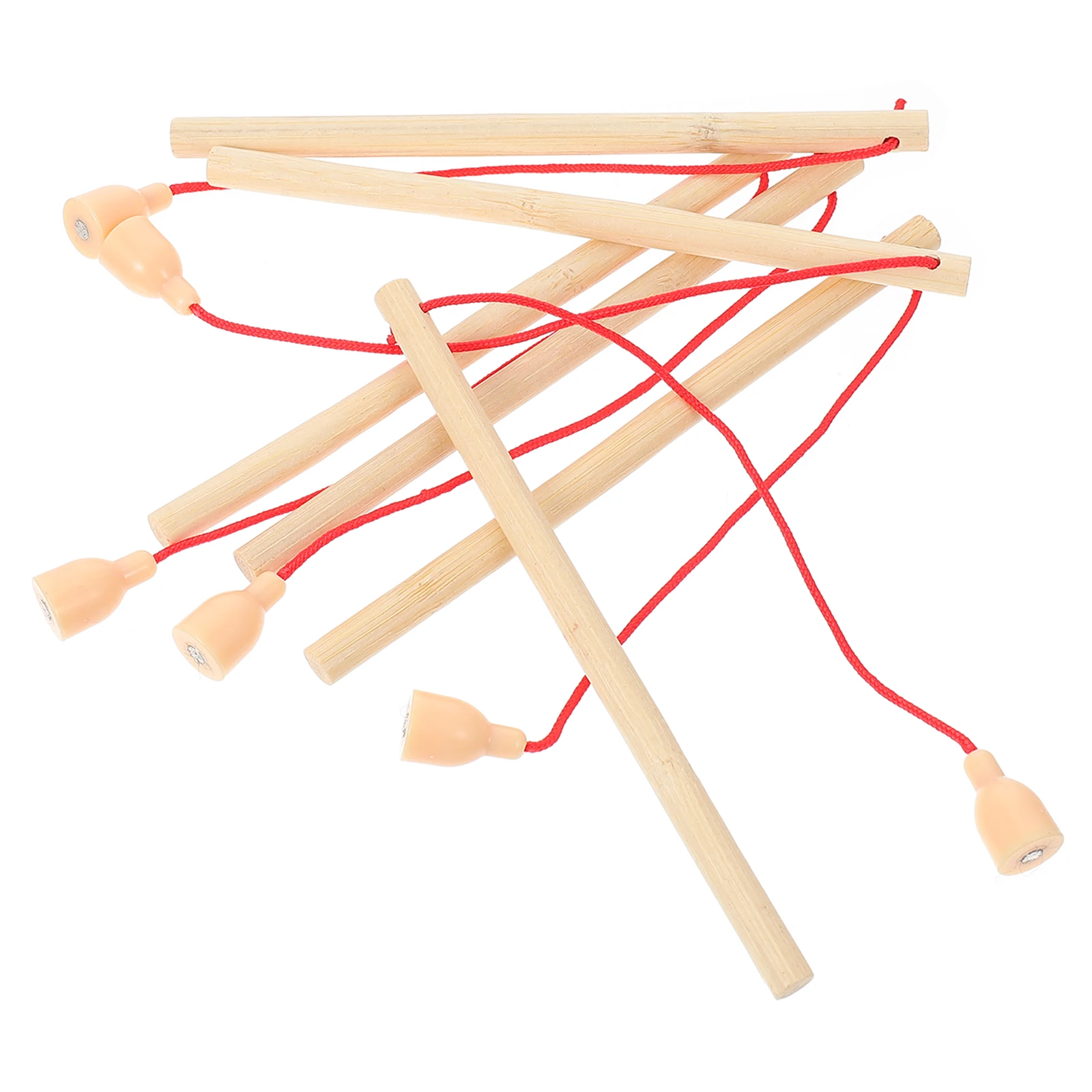 6 Wooden Rod Toys Kids Toddler Puzzle Magnetic Game Rods Kindergarten Kindergarten Kids Fishing Game Child Play Parent Time Fun
