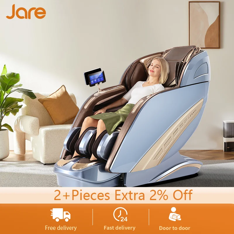 Jare-886A Luxe Massages chair Hifi Bluetooth Muziek Ontspannende Multi Functionele Elektrische Massagestoel Full Body Airbags