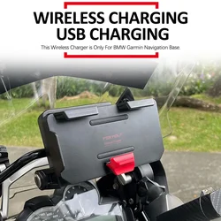 Soporte de carga inalámbrica para teléfono de motocicleta, soporte de navegación GPS, Cargador USB, para BMW R 1300 GS r1300gs