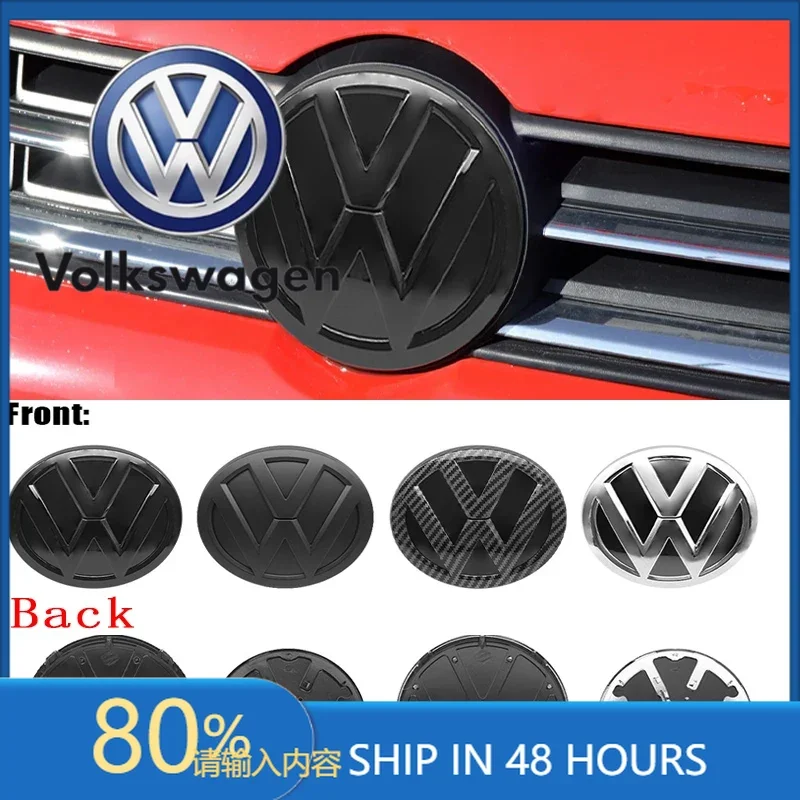 

Для VOLKSWAGEN VW: 2 шт. — Замена эмблемы на переднюю решетку и на крышку багажника, декоративный логотип для Volkswagen Polo 6 6C 2014-2018