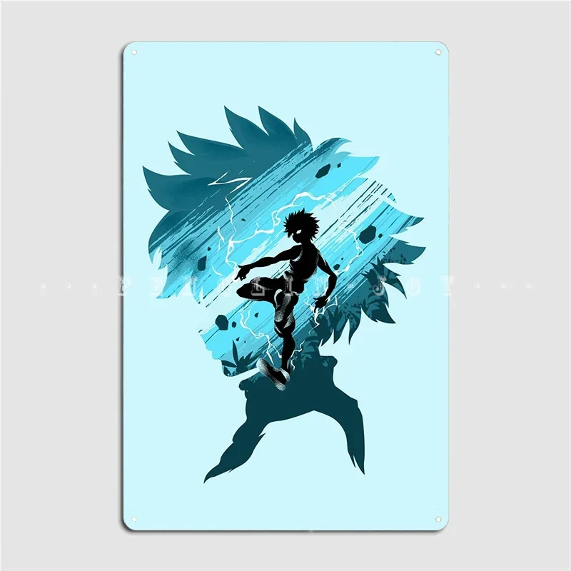 Thunderbold Killua Metal Sign Wall Decor Customize Mural Wall Mural Tin sign Posters